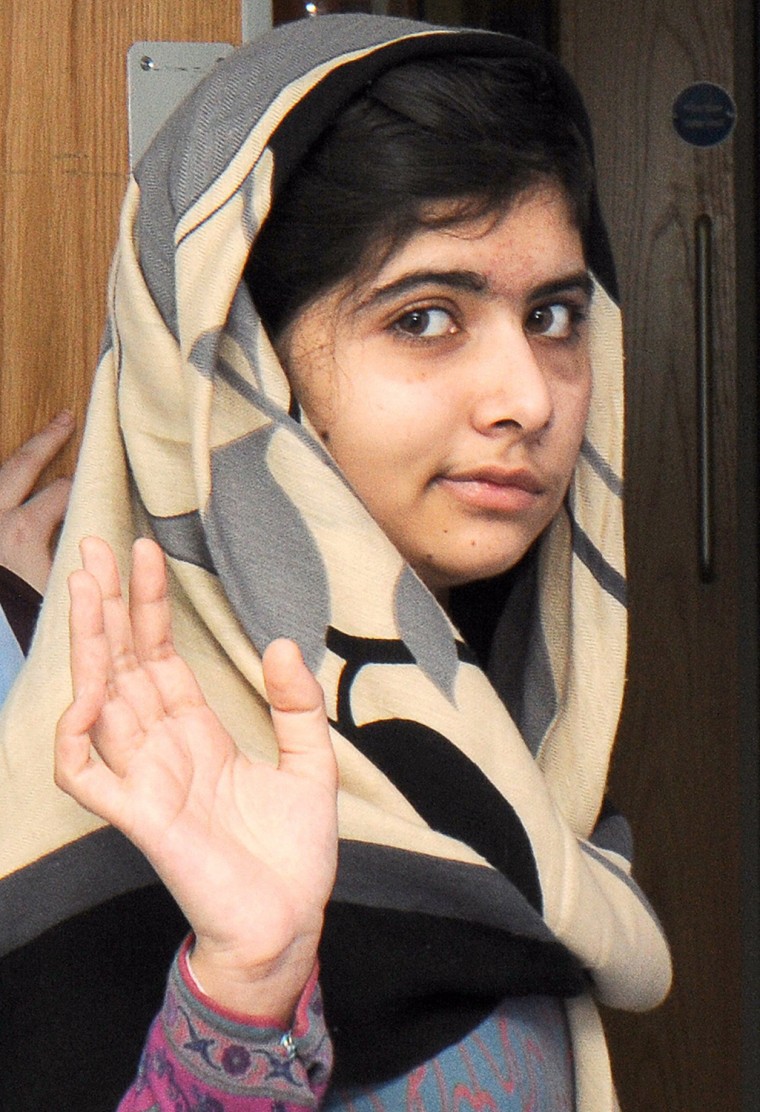 Image: Pakistani victim of Taliban attack Malala Yousufzai discharged from hospital